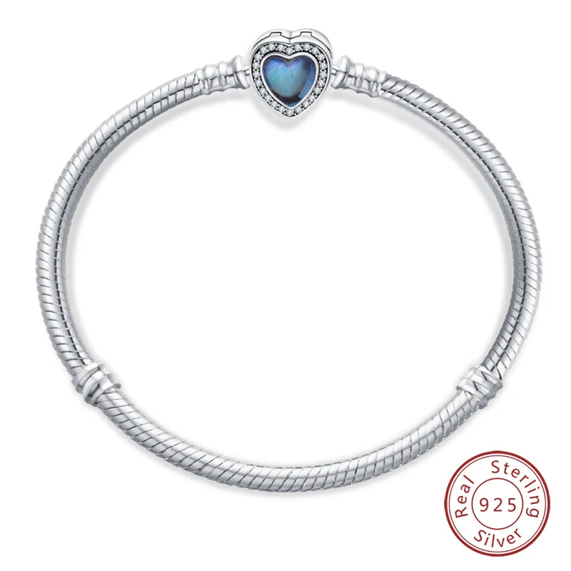RomiVega 925 Silver Star, Moon & Clover Charm Bracelets