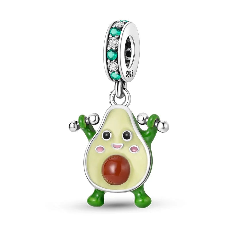 RomiVega 925 Sterling Silver Charms— So Berry Fruity Series Collection