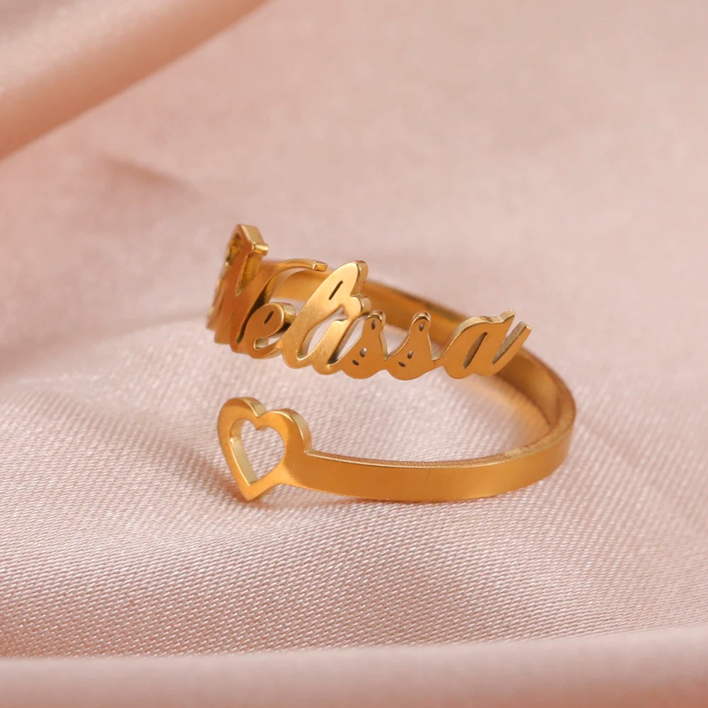 RomiVega Custom Double Name Finger Ring