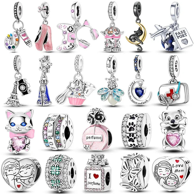 RomiVega 925 Sterling Silver Charms— Hobby Series Collection