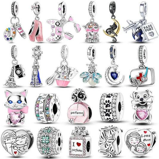 RomiVega 925 Sterling Silver Charms— Hobby Series Collection