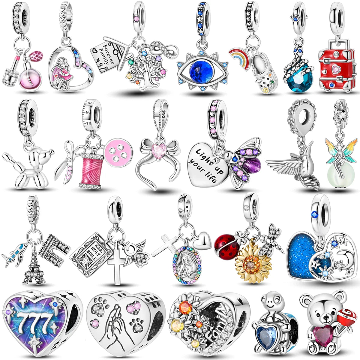 RomiVega 925 Sterling Silver Charms— Hobby Series Collection