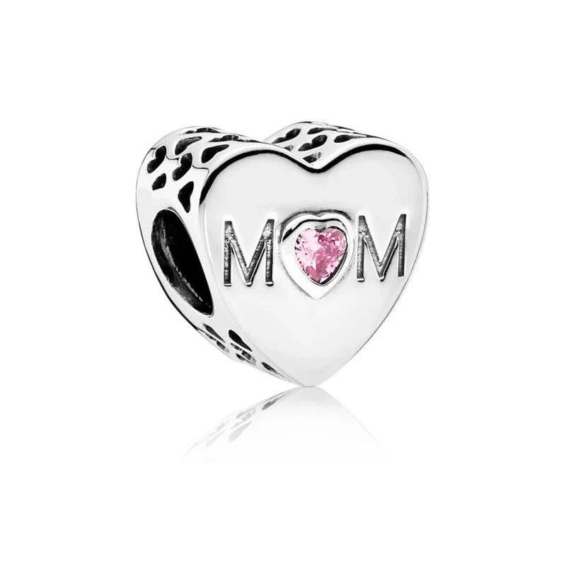 RomiVega 925 Sterling Silver Charms—Mommy & Me Series Collection