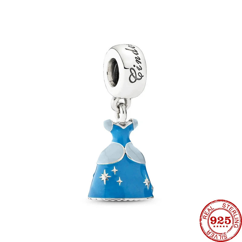 RomiVega 925 Sterling Silver Charms— Mermaid Princess Series Collection