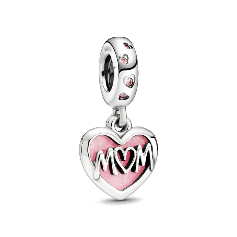 RomiVega 925 Sterling Silver Charms—Mommy & Me Series Collection