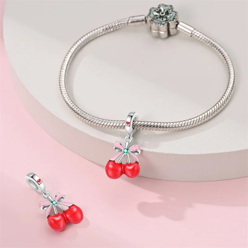 RomiVega 925 Sterling Silver Charms— So Berry Fruity Series Collection