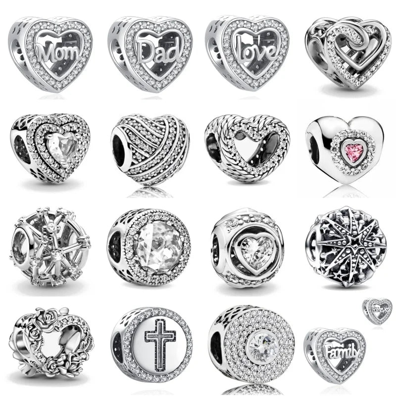 RomiVega 925 Sterling Silver Charms—White Series Collection