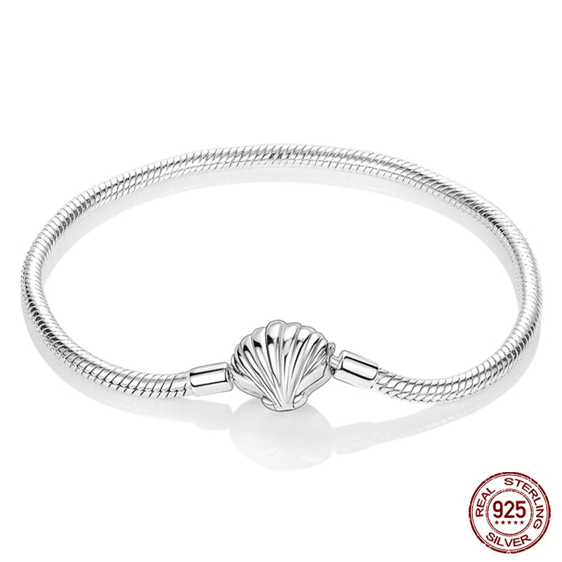 RomiVega 925 Silver Star, Moon & Clover Charm Bracelets