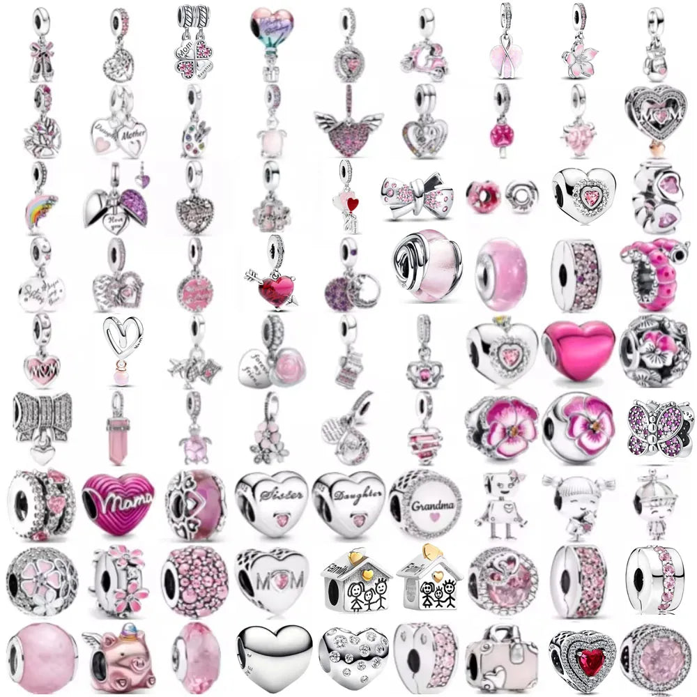 RomiVega 925 Sterling Silver Charms—Mommy & Me Series Collection