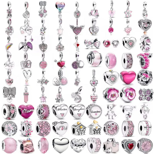 RomiVega 925 Sterling Silver Charms—Mommy & Me Series Collection