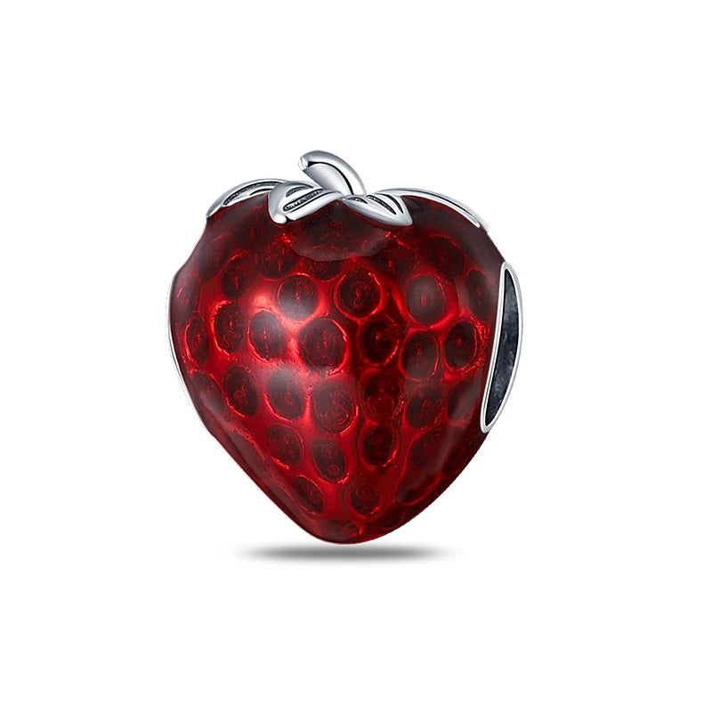 RomiVega 925 Sterling Silver Charms— So Berry Fruity Series Collection