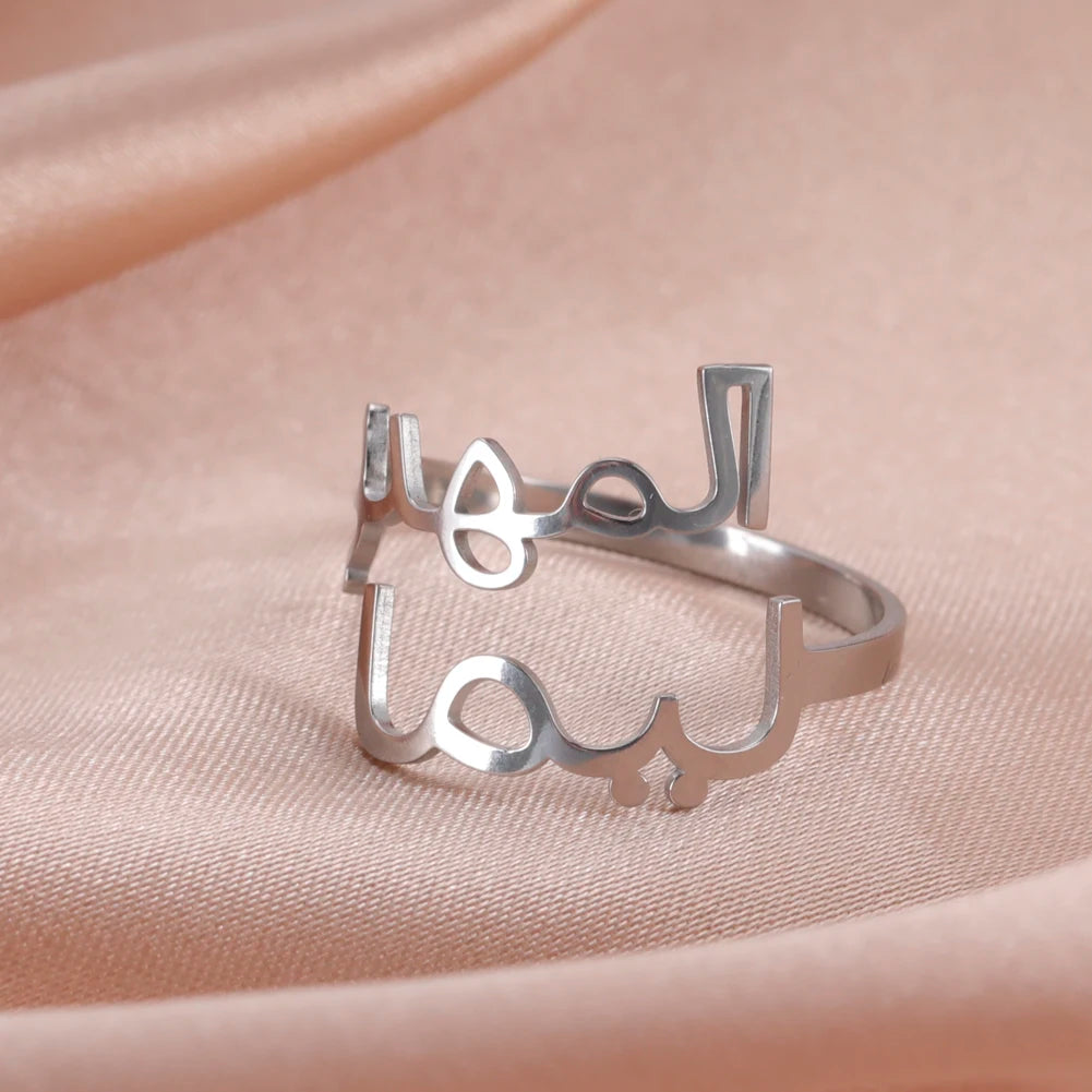 RomiVega Custom Double Name Finger Ring