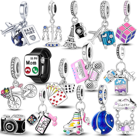 RomiVega 925 Sterling Silver Charms— Hobby Series Collection