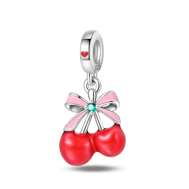 RomiVega 925 Sterling Silver Charms— So Berry Fruity Series Collection