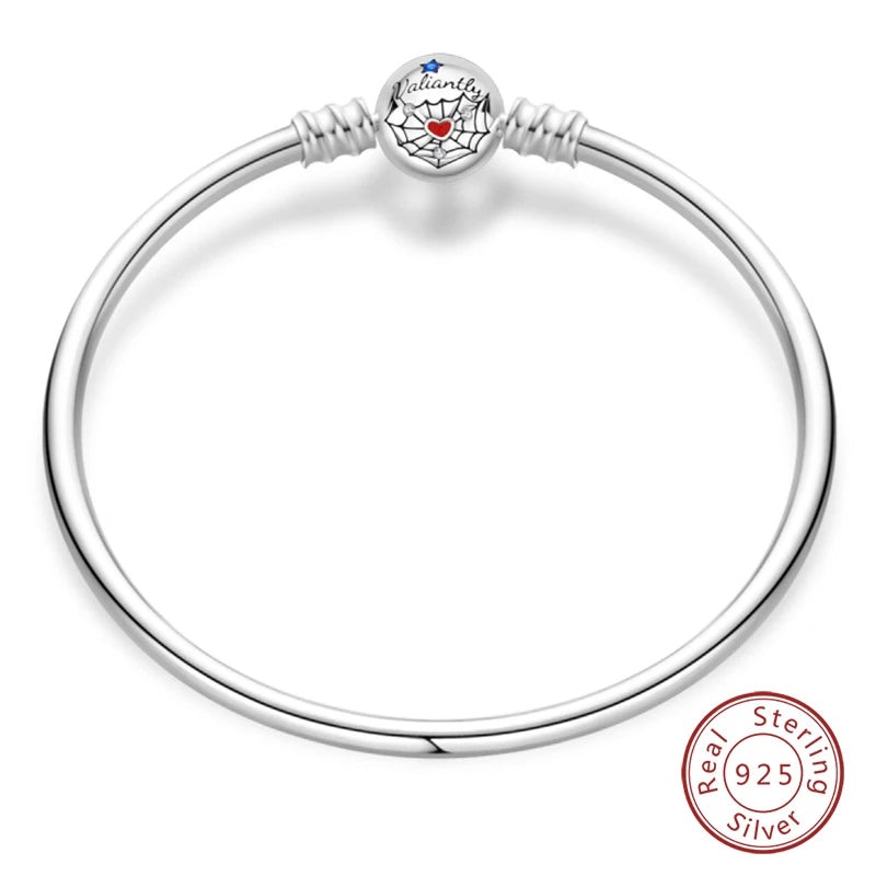 RomiVega 925 Silver Star, Moon & Clover Charm Bracelets