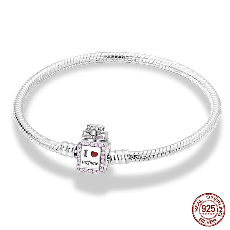 RomiVega 925 Silver Star, Moon & Clover Charm Bracelets