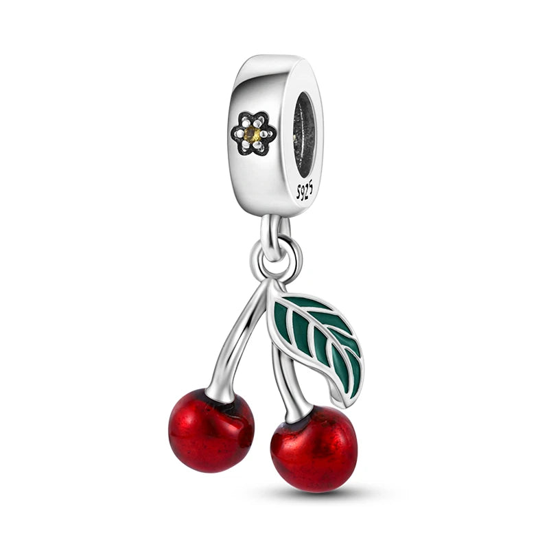 RomiVega 925 Sterling Silver Charms— So Berry Fruity Series Collection