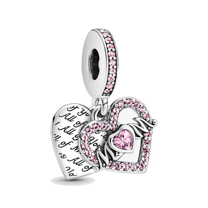 RomiVega 925 Sterling Silver Charms—Mommy & Me Series Collection